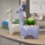 Горщик зі штучною рослиною МВМ My Home Жираф, 15,5 см, блакитний (DH-FLOWERS-20 GREEN/BLUE) - мініатюра 6