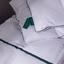 Одеяло пуховое MirSon Imperial Style, зимнее, 220х200 см, белое с зеленым кантом - миниатюра 7