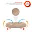 Подушка для немовлят ортопедична Papaella Ведмедик, діаметр 8 см, бежевий (8-32377) - мініатюра 4
