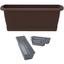 Балконний ящик Prosperplast Respana Easycare W, навісний, 600 мм, коричневий (63141-222) - мініатюра 1