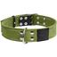 Нашийник для собак Collar, бавовняний, подвійний, 56-71x4,5 см, зелений - мініатюра 1
