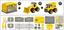 Конструктор DIY Spatial Creativity Бульдозер та Самоскид LM9018-3A, жовтий (CJ-1614191) - мініатюра 2