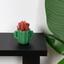 Горщик зі штучною рослиною МВМ My Home, 8,5 см, зелений (DH-FLOWERS-15 PINK/GREEN) - мініатюра 4