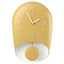 Годинник настінний Guzzini Home із маятниковим дзвоном, 33х22х8 см, жовтий (168604206) - мініатюра 1