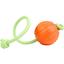 Мячик Liker 5 Lumi на шнуре, 5 см, оранжевый (6282) - миниатюра 1