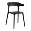 Кресло Papatya Luna-Stripe, черное сиденье, верх черный (822121) - миниатюра 1