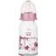 Пляшечка Baby-Nova Декор, скляна, рожева, 120 мл (3960333) - мініатюра 1