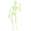 Декор Yes! Fun Halloween Скелет светящийся в темноте, 90 см (974353) - миниатюра 1
