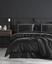 Комплект постельного белья Dantela Vita Imge siyah сатин с вышивкой евро черный (svt-2000022321488) - миниатюра 2