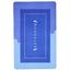 Коврик суперпоглащающий в ванную Stenson 60x40 см прямоугольный фиолетово-голубой (26267) - миниатюра 3
