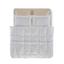 Комплект постільної білизни Penelope Clara stone, сатин, євро (200х160+35см), білий з бежевим (svt-2000022294119) - мініатюра 1