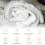Ковдра антиалергенна MirSon DeLuxe Hand Made EcoSilk №1311, зимова, 200x220 см, біла (237054241) - мініатюра 4
