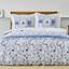 Комплект постельного белья Karaca Home Amelia mavi, ранфорс, евростандарт, голубой (svt-2000022298599) - миниатюра 1