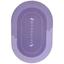 Коврик суперпоглащающий в ванную Stenson 60x40 см овальный фиолетовый (26249) - миниатюра 2
