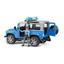 Поліцейський джип Bruder Land Rover Defender з фігуркою поліцейського, 28 см, синій (02597) - мініатюра 1