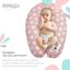 Подушка для беременных и кормления Papaella Звезда, 190х30 см, пудровый (8-31885) - миниатюра 5