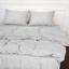 Комплект постельного белья MirSon Natural Linen Beatrice лен полуторный евро светло-серый (2200008247751) - миниатюра 1