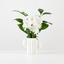 Ваза декоративна МВМ My Home, 11 см, біла (DH-FLOWERS-02 WHITE) - мініатюра 2
