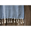 Плед-накидка Barine Tan Throw denim, 180х125 см, синій (2000022087599) - мініатюра 2