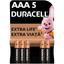 Лужні батарейки мізинчикові Duracell 1.5 V AAA LR03/MN2400, 5 шт. - мініатюра 1