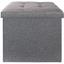 Пуф для хранения МВМ My Home текстильный, 380х380х380 мм, серый (TH-03 GRAY) - миниатюра 1