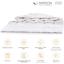 Одеяло шерстяное MirSon Luxury Exclusive №1364, демисезонное, 155x215 см, белое - миниатюра 4