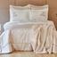 Набор постельное белье с покрывалом и пледом Karaca Home Jessica rosegold, евро, розовое золото, 10 предметов (svt-2000022284752) - миниатюра 1
