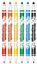 Фломастери двосторонні Colorino Fibre Pens, 6 кольорів (13437PTR/1) - мініатюра 2