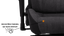 Геймерское кресло GT Racer черное с темно-серым (X-8009 Fabric Dark Gray/Black) - миниатюра 9