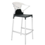 Барное кресло Papatya Ego-K, черный с белым (4820123440219) - миниатюра 1