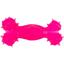 Іграшка для собак Agility кістка з отвором 15 см рожева - мініатюра 1