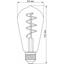 Светодиодная лампа LED Videx Filament ST64FGD 4W E27 2100K димерная графит (VL-ST64FGD-04272) - миниатюра 3