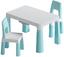 Детский функциональный столик и два стульчика Poppet Моно Блу, голубой (PP-005WB-2) - миниатюра 2