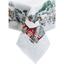 Скатерть гобеленовая с велюром Прованс Зимний город 140х135 см белая (31303) - миниатюра 1