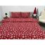 Комплект постільної білизни Ecotton двоспальний 15505 Сніжинка на червоному (24264) - мініатюра 9