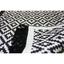 Ковер универсальный Izzihome Lara LR01 Siyah Beyaz 60х90 см черный (201YYSB011992) - миниатюра 4