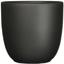 Кашпо Edelman Tusca pot round, 22,5 см, чорне, матове (144278) - мініатюра 1