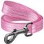 Повідець для собак Waudog Re-cotton, світловідбивний, S, 500х1,5 см, рожевий - мініатюра 1