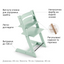 Набір Stokke Newborn Tripp Trapp Soft Mint: стільчик та крісло для новонароджених (k.100135.52) - мініатюра 5