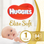 Підгузки Huggies Elite Soft 1 (3-5 кг), 84 шт. - мініатюра 1