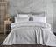 Комплект постельного белья Dantela Vita Victoria gri с вышивкой и жаккардовым покрывалом евро серый (svt-2000022328524) - миниатюра 1