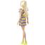 Кукла Barbie Модница с брекетами в полосатом платье, 30 см (HPF73) - миниатюра 2