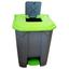 Бак для сміття Planet із педаллю, 50 л, сіро-зелений (UP208*) - мініатюра 3