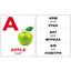 Набір карточок Вундеркінд з пелюшок Alphabet//Азбука, англ.-укр. мова, 26 шт. - мініатюра 1