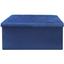 Пуф подвійний для зберігання МВМ My Home велюровий, 760х380х380 мм, синій (TH-06 BLUE) - мініатюра 1