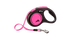 Поводок-рулетка Flexi Neon S, для собак до 15 кг, лента 5 м, розовый (CL11T5.251.S NEOP) - миниатюра 1