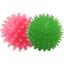 Набір іграшок для собак Fox М'ячі з шипами, з ароматом ванілі, 4 см, 1 шт., червоний та зелений - мініатюра 1