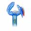 Держатель для пустышки Chicco с защитным колпачком, голубой (07263.80) - миниатюра 2