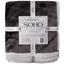Одеяло Soho Plush hugs Graphite флисовое, 200х150 см, серое с белым (1221К) - миниатюра 3