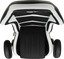 Геймерское кресло GT Racer черное с белым (X-2534-F Black/White) - миниатюра 10